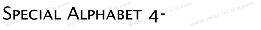Special Alphabet 4字体转换